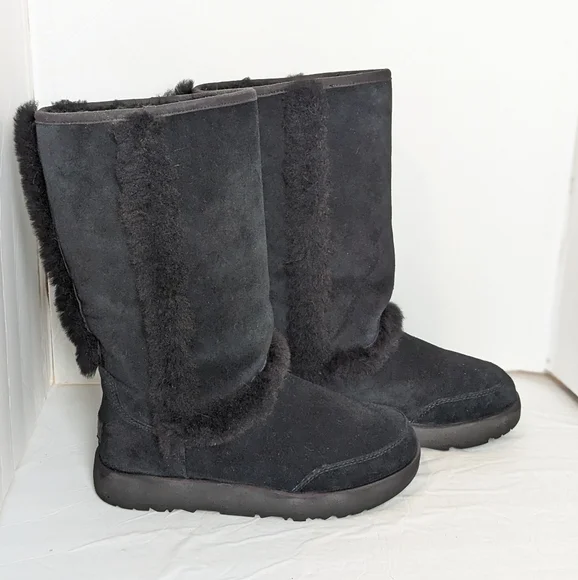 UGG Sundance waterproof suede and shearling boots